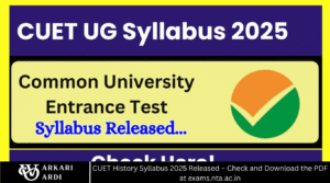 CUET History Syllabus 2025 Released – Check and Download the PDF at exams.nta.ac.in