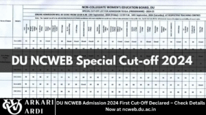 DU NCWEB Admission 2024 First Cut-Off Declared – Check Details Now at ncweb.du.ac.in