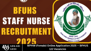 MPHW (Female) Online Application 2025 — BFHUS 122 Vacancies