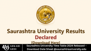 Saurashtra University Time Table 2024 Released – Download Date Sheet @saurashtrauniversity.edu