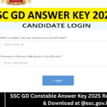 SSC GD Constable Answer Key 2025 Released: Check & Download at @ssc.gov.in